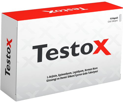 Testox bitkisel gıda takviyesi kapsülü kutu görseli